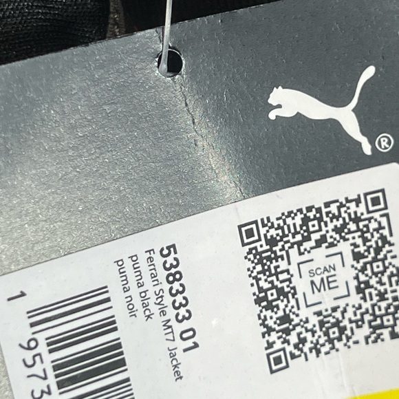 NWT Puma x Ferrari MT7 Scuderia Ferrari Black Full Zip Up Track Jacket F1 Team - Picture 7 of 10